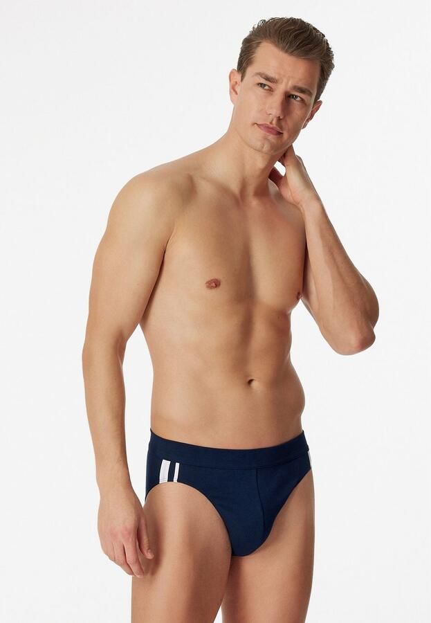 Schiesser Sportslips per 3 stuks in klassieke kleurenmix Zwart Grijs Marine - Foto 4