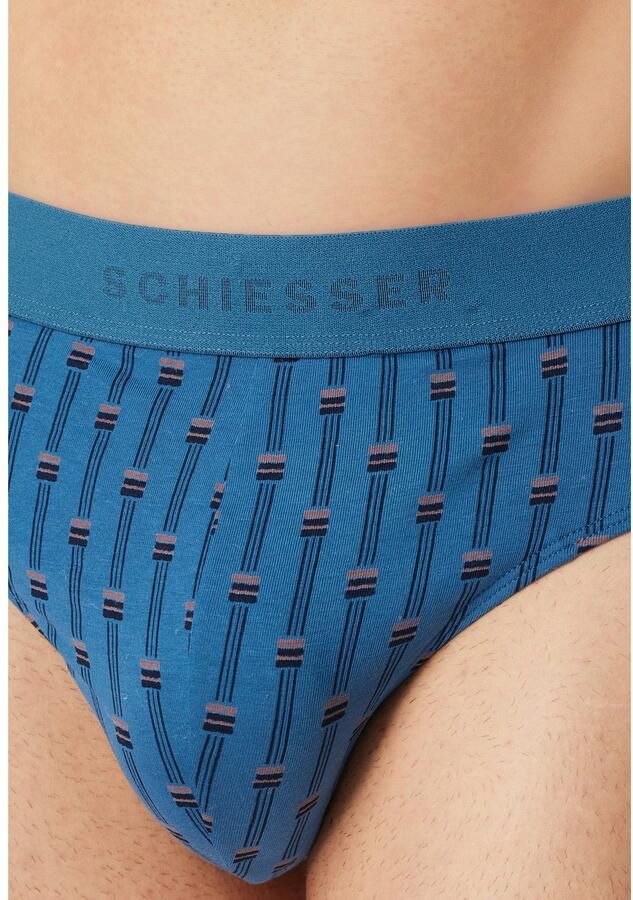 Schiesser Rio-slip 95 5 Multipacks zonder ingreep zachte logo-webgummiband (3 stuks)