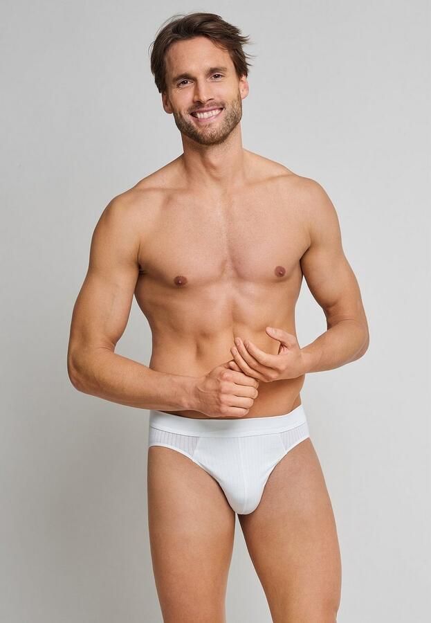 Schiesser Rio-slip Authentic met stijlvolle naaldsteek (2 stuks Set van 2)
