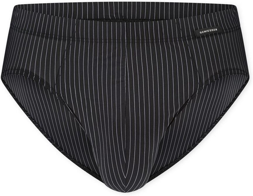 Schiesser Rio-slip Pure Micro zonder ingreep zonder storende zijnaden gestreept