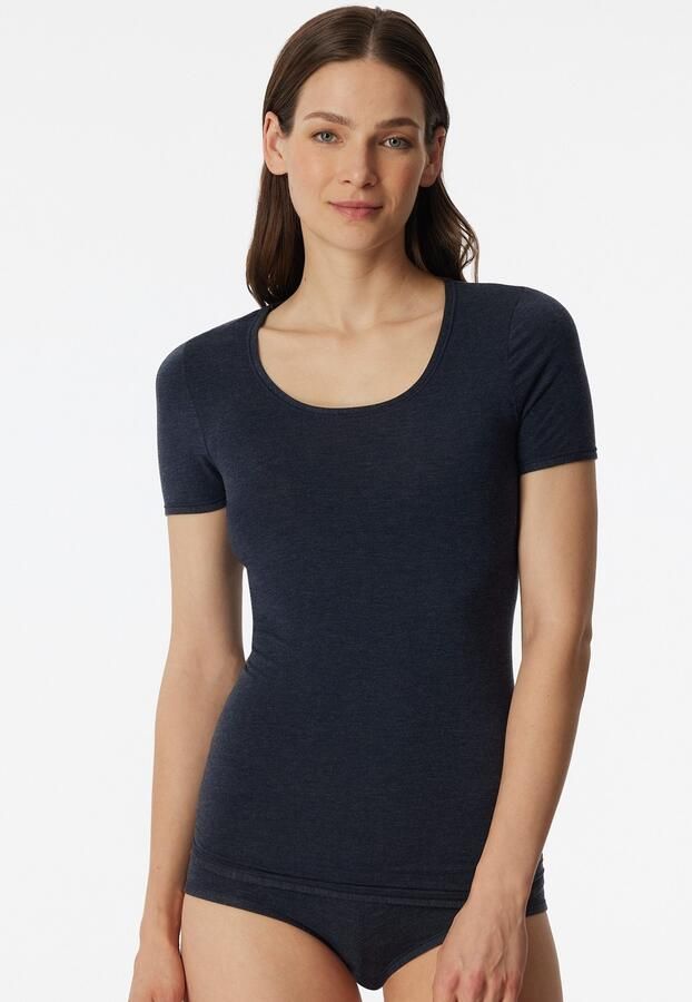 Schiesser Shirt met korte mouwen Personal Fit Ronde hals Single Jersey zonder storende zijnaden - Foto 5