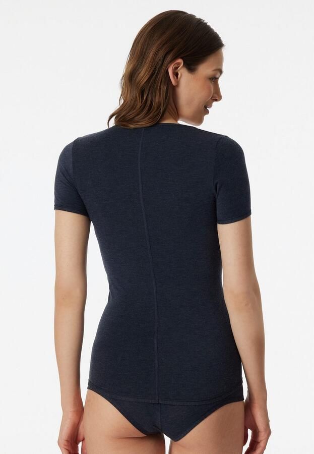 Schiesser Shirt met korte mouwen Personal Fit Ronde hals Single Jersey zonder storende zijnaden - Foto 4