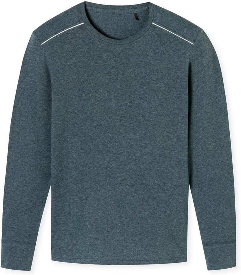 Schiesser Shirt met lange mouwen Comfort fit met contraststrepen op de schouders