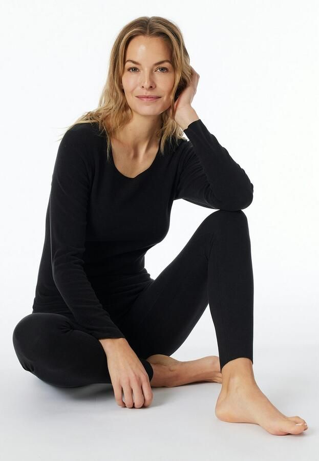 Schiesser Shirt met lange mouwen INVISIBLE SOFT WARMING met open gesneden randen en platte naden - Foto 4