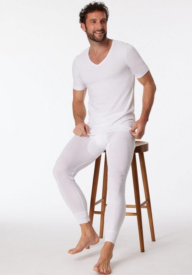 Schiesser Shirt met V-hals 95 5 met een diepe v-hals (Set van 2) - Foto 3