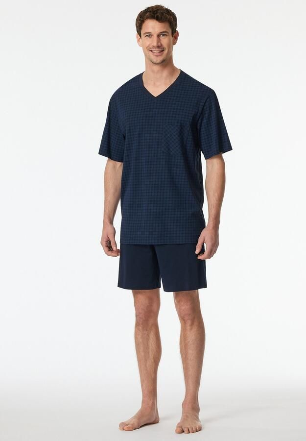 Schiesser Shortama Comfort Essentials Borstzak V-hals korte mouw katoen (2-delig) - Foto 6