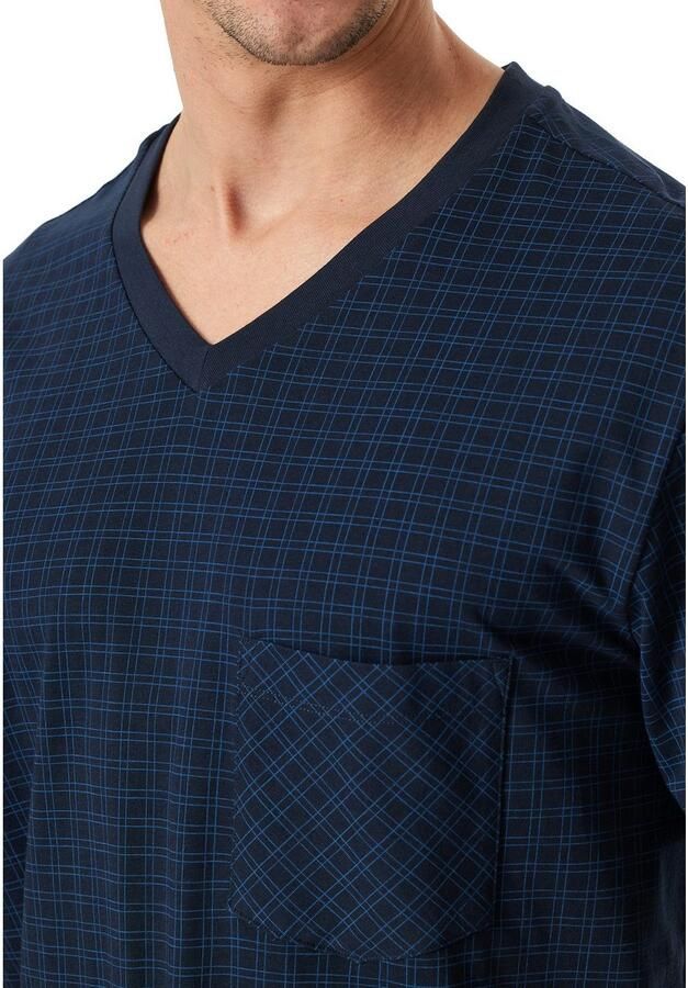 Schiesser Shortama Comfort Essentials Borstzak V-hals korte mouw katoen (2-delig) - Foto 2