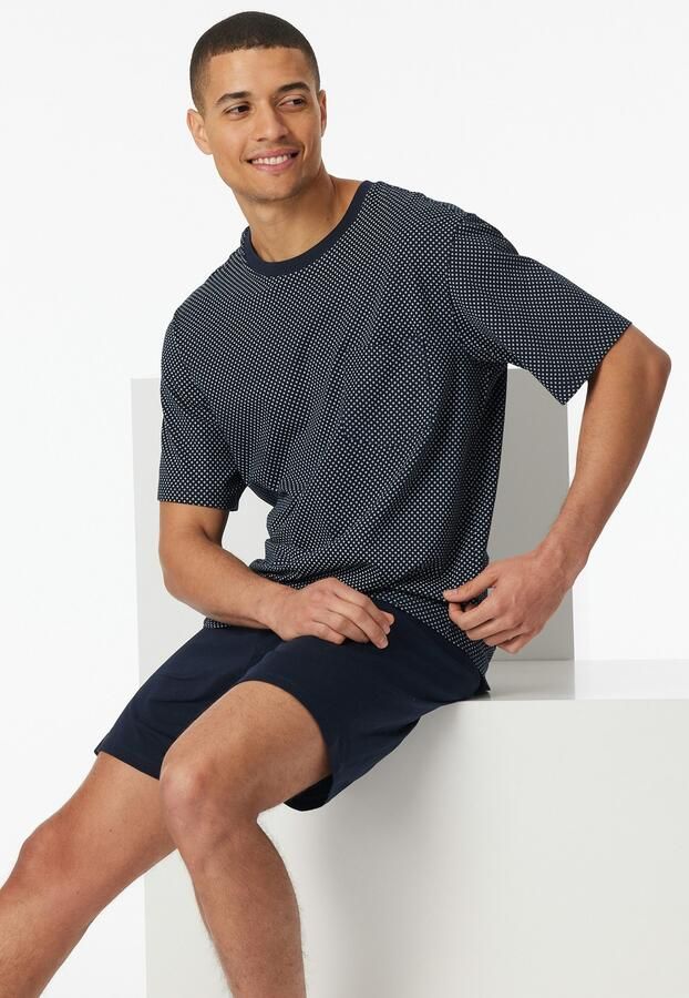 Schiesser Shortama Comfort Essentials met bovenkant gedessineerd (2-delig) - Foto 6