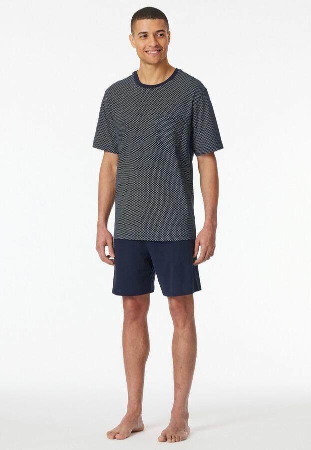 Schiesser Shortama Comfort Essentials met bovenkant gedessineerd (2-delig) - Foto 4