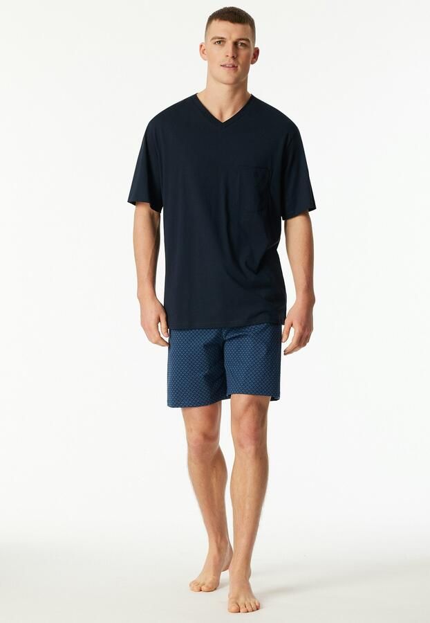 Schiesser Shortama Comfort Essentials met opgestikte borstzak (2-delig) - Foto 7