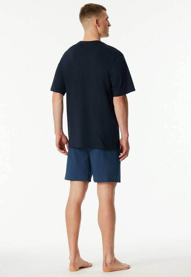 Schiesser Shortama Comfort Essentials met opgestikte borstzak (2-delig) - Foto 3