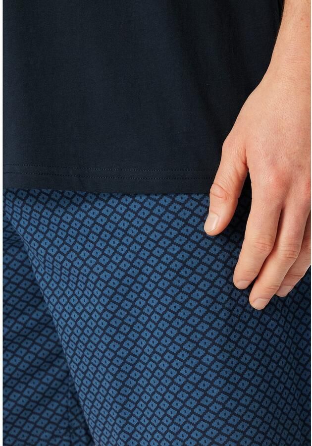 Schiesser Shortama Comfort Essentials met opgestikte borstzak (2-delig)