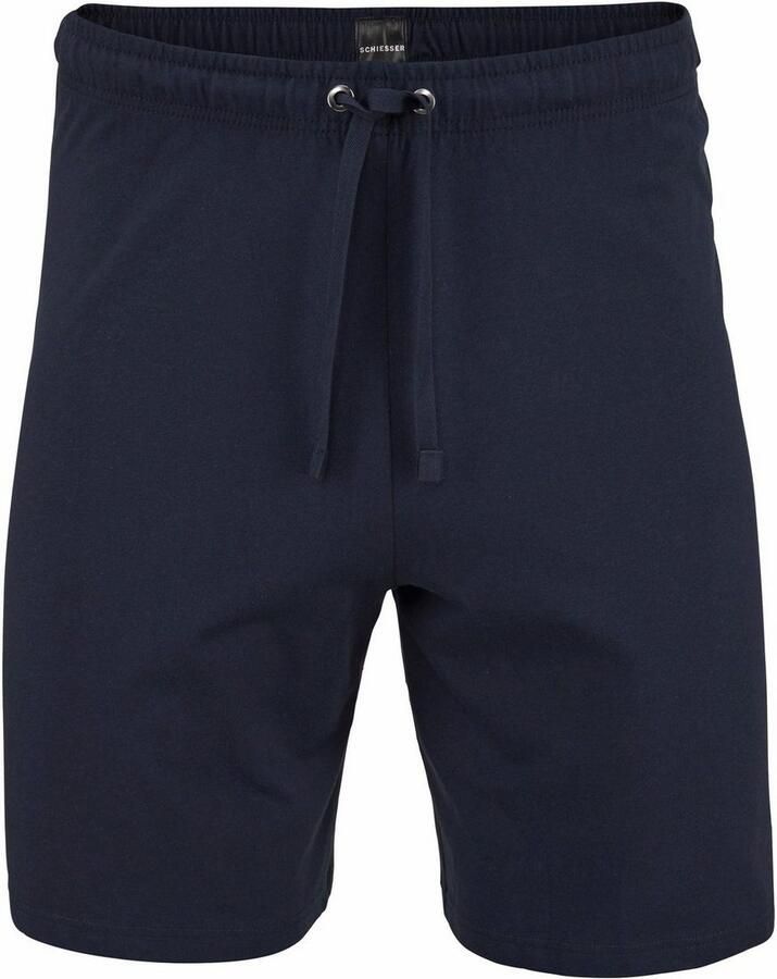 Schiesser Shortama Dark sapphire met aangenaam zachte single-jersey kwaliteit (2-delig 1 stuk) - Foto 3