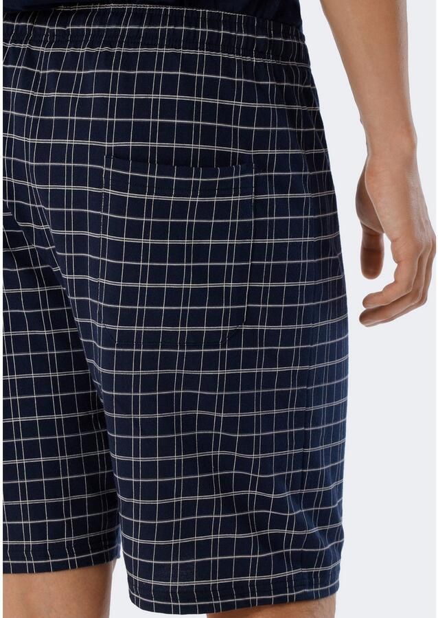 Schiesser Shortama Ebony met opgestikte borstzak (2-delig 1 stuk) - Foto 2