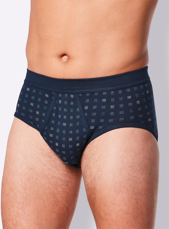 Schiesser 5=4 slip donkerblauw motief 2-pack - Foto 3