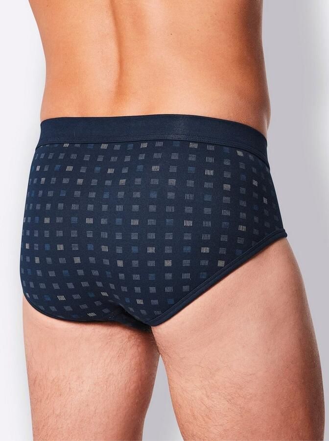 Schiesser 5=4 slip donkerblauw motief 2-pack - Foto 1