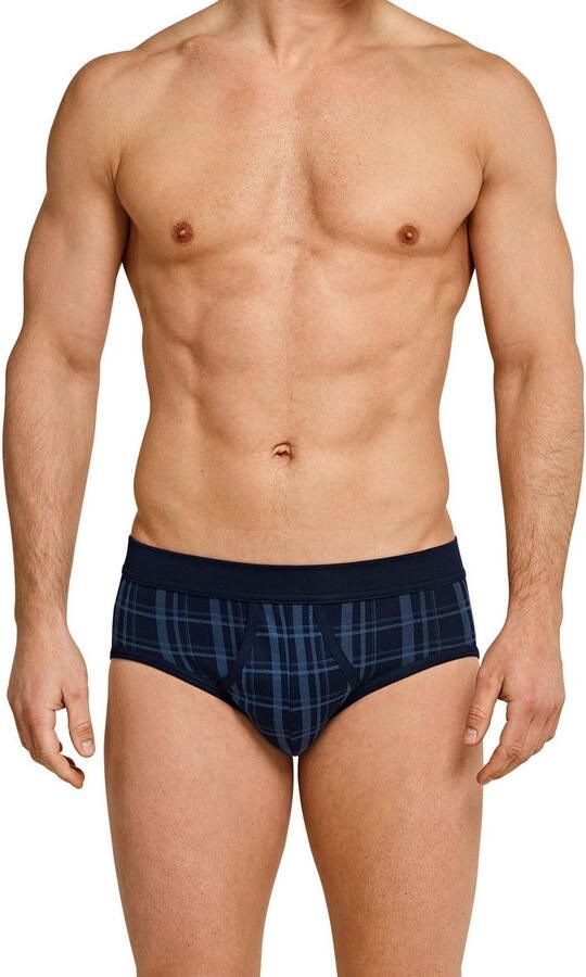 Schiesser Slip Original Classics met contrasterend ruitpatroon (2 stuks Set van 2) - Foto 5