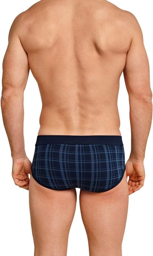 Schiesser Slip Original Classics met contrasterend ruitpatroon (2 stuks Set van 2) - Foto 6