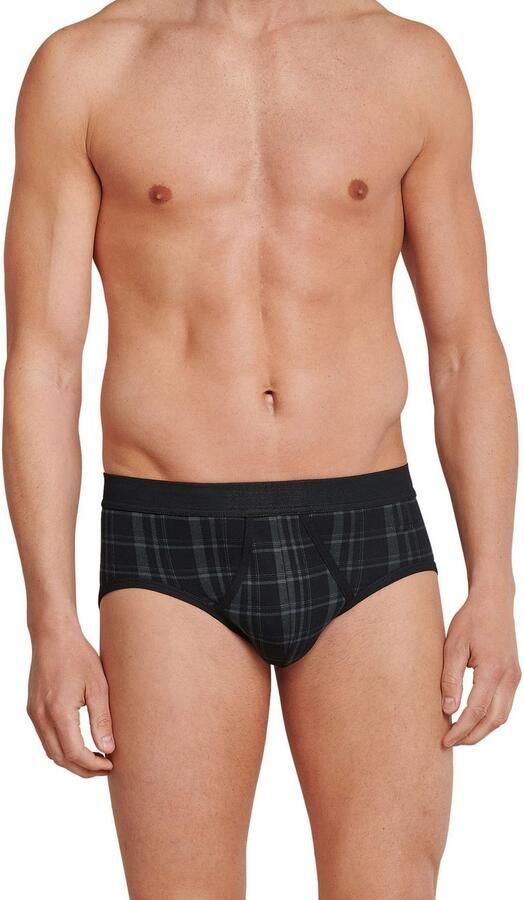 Schiesser Slip Original Classics met contrasterend ruitpatroon (2 stuks Set van 2) - Foto 2