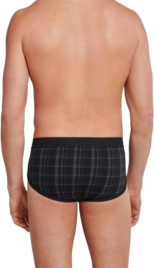Schiesser Slip Original Classics met contrasterend ruitpatroon (2 stuks Set van 2) - Foto 3