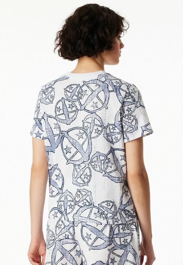 Schiesser T-shirt 150 YEARS Allover-print katoen Loose Fit - Foto 4