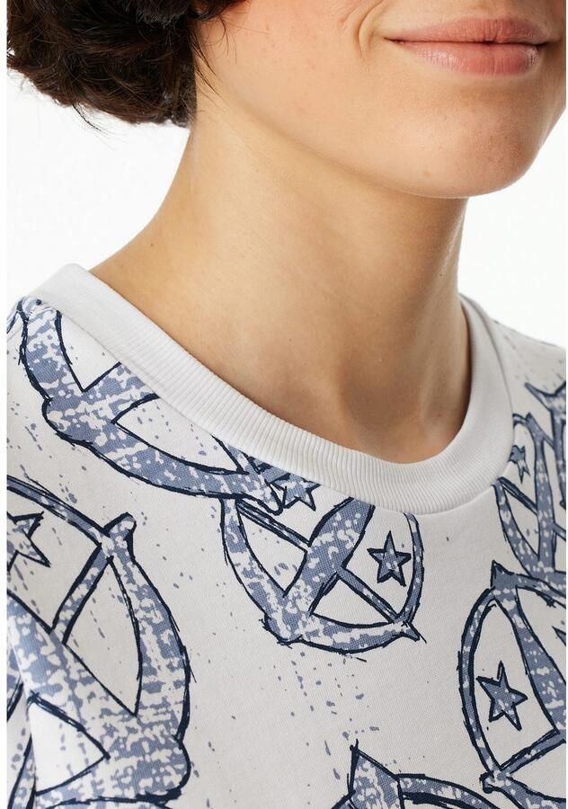 Schiesser T-shirt 150 YEARS Allover-print katoen Loose Fit - Foto 2