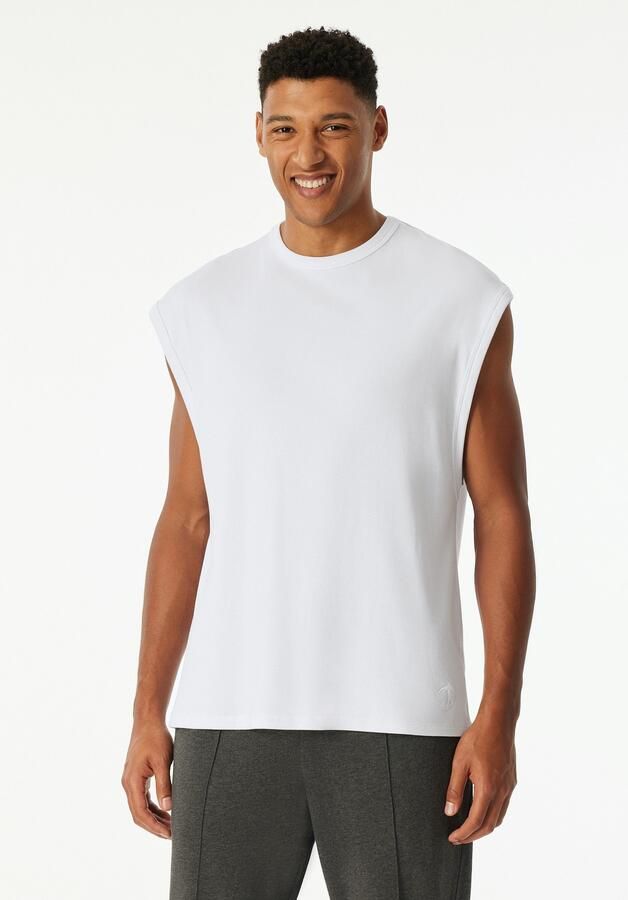 Schiesser T-shirt 150 YEARS wijde armuitsnijdingen kastvormige snit - Foto 6