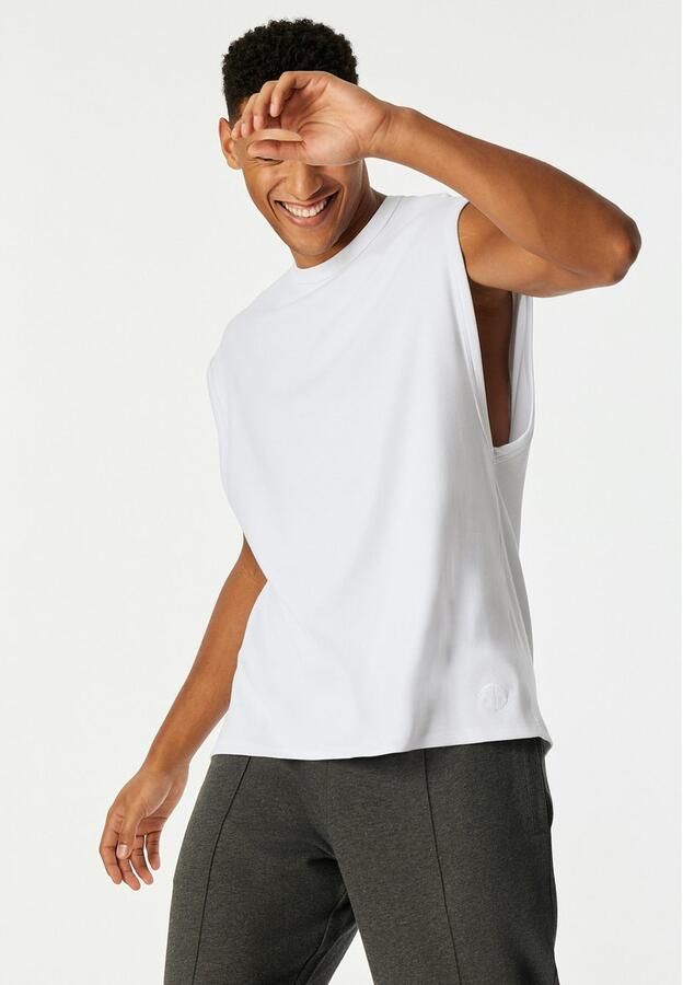 Schiesser T-shirt 150 YEARS wijde armuitsnijdingen kastvormige snit - Foto 3