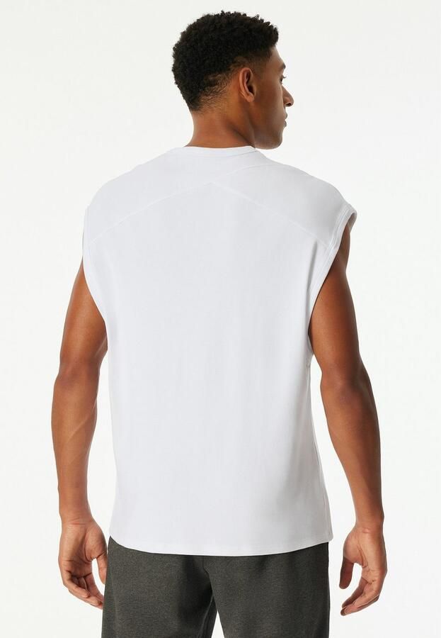 Schiesser T-shirt 150 YEARS wijde armuitsnijdingen kastvormige snit - Foto 4