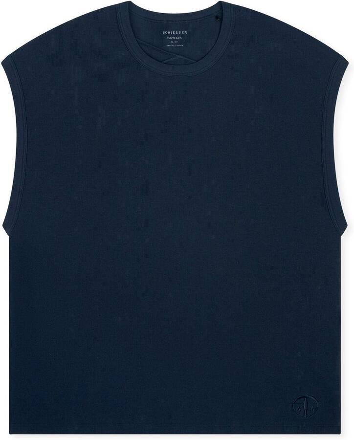 Schiesser T-shirt 150 YEARS wijde armuitsnijdingen kastvormige snit