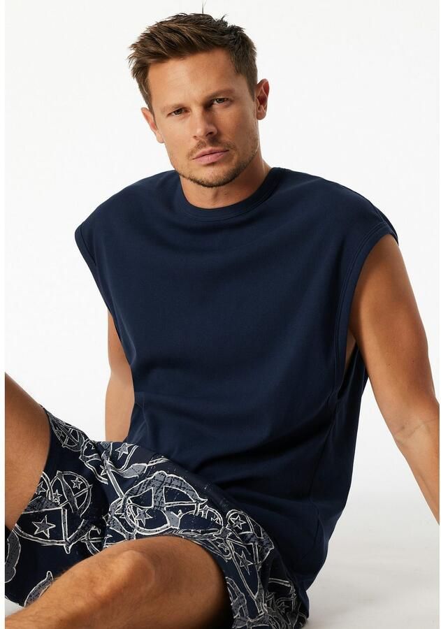 Schiesser T-shirt 150 YEARS wijde armuitsnijdingen kastvormige snit - Foto 2