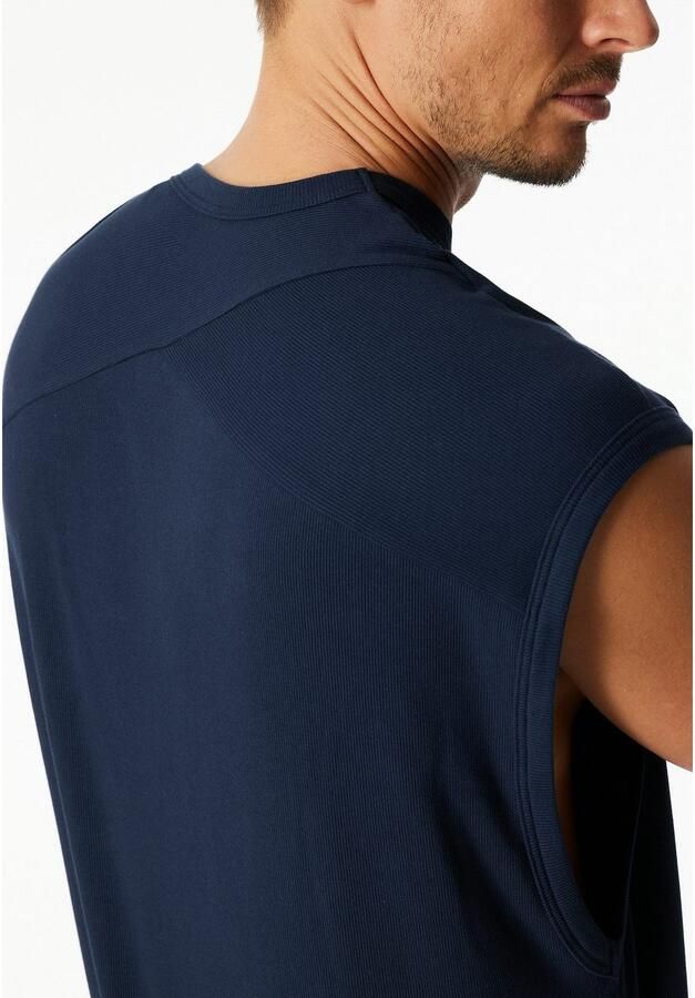 Schiesser T-shirt 150 YEARS wijde armuitsnijdingen kastvormige snit - Foto 3