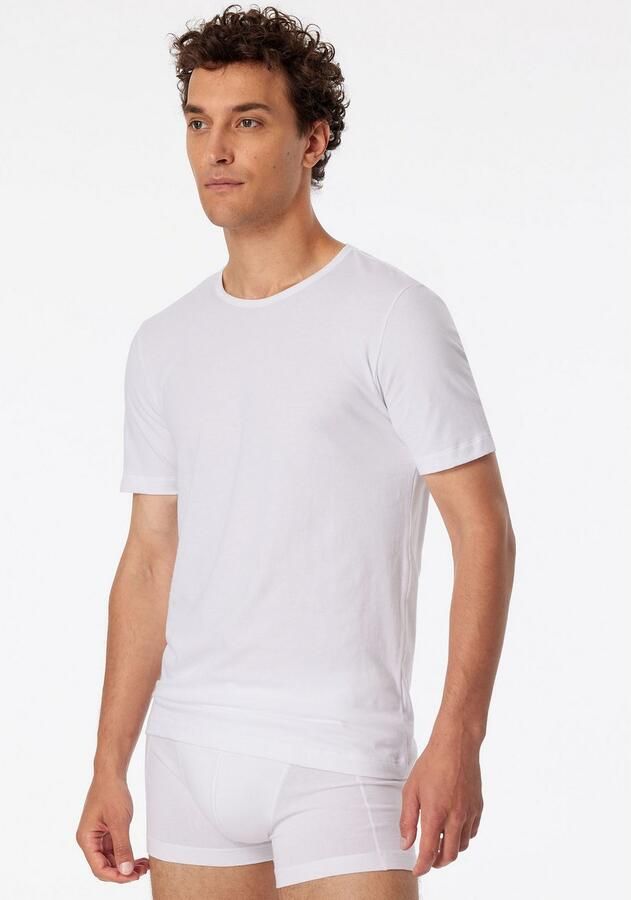 Schiesser T-shirt 95 5 met ronde hals (2 stuks Set van 2)