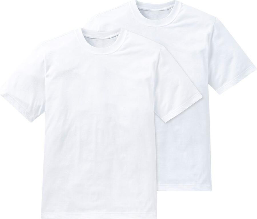 Schiesser T-shirt Essentials met een ronde hals (Set van 2) - Foto 1
