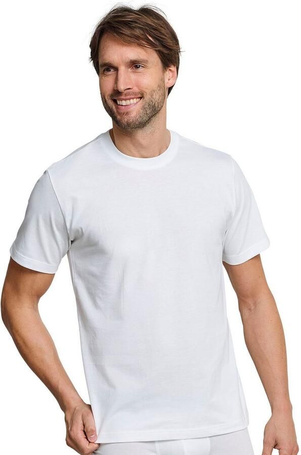 Schiesser T-shirt Essentials met een ronde hals (Set van 2) - Foto 4