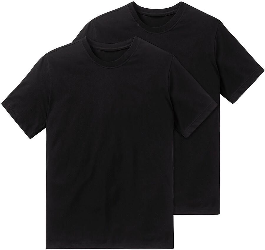 Schiesser T-shirt Essentials met een ronde hals (Set van 2)