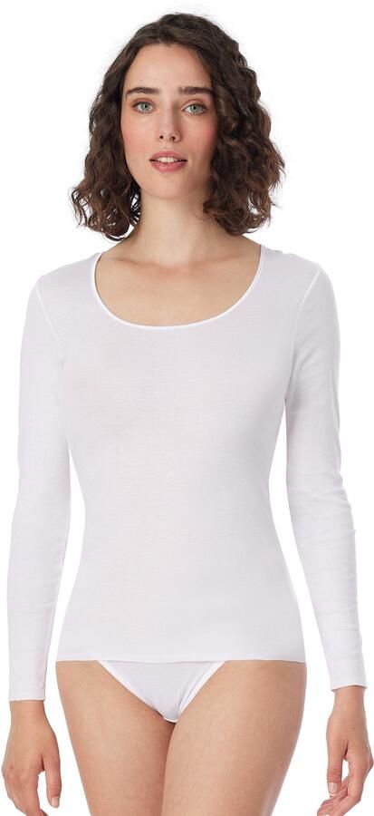 Schiesser T-shirt LUXURY ronde subtiel glinsterende halslijn lange mouwen - Foto 6