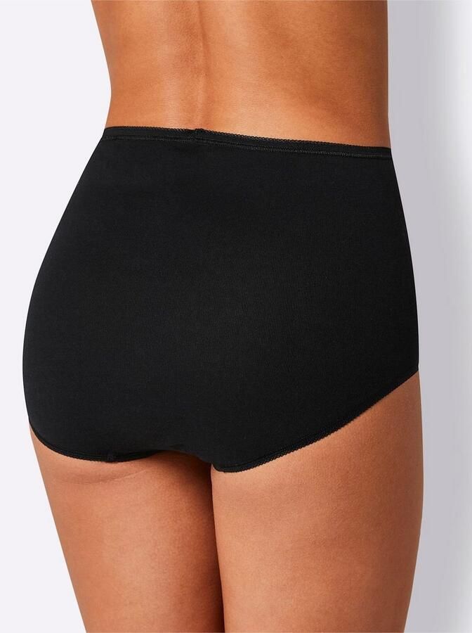 Schiesser Maxislip "Cotton Essentials" met delicate borduurmotieven (Set van 2) - Foto 2