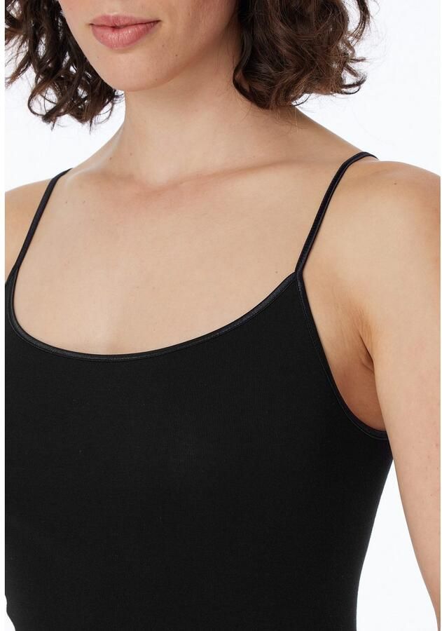Schiesser Top met spaghettibandjes LUXURY zonder storende zijnaden smalle bandjes extra platte uiteinden