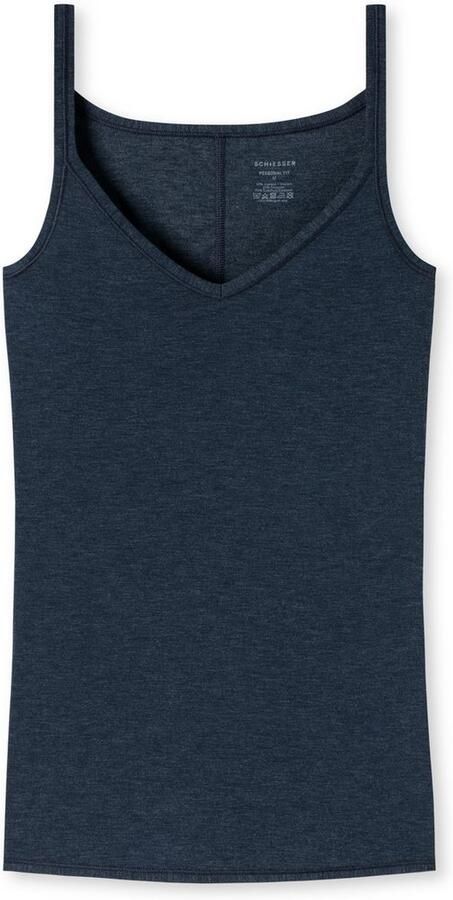 Schiesser Top met spaghettibandjes Personal Fit V-hals ademend smalle bandjes - Foto 5