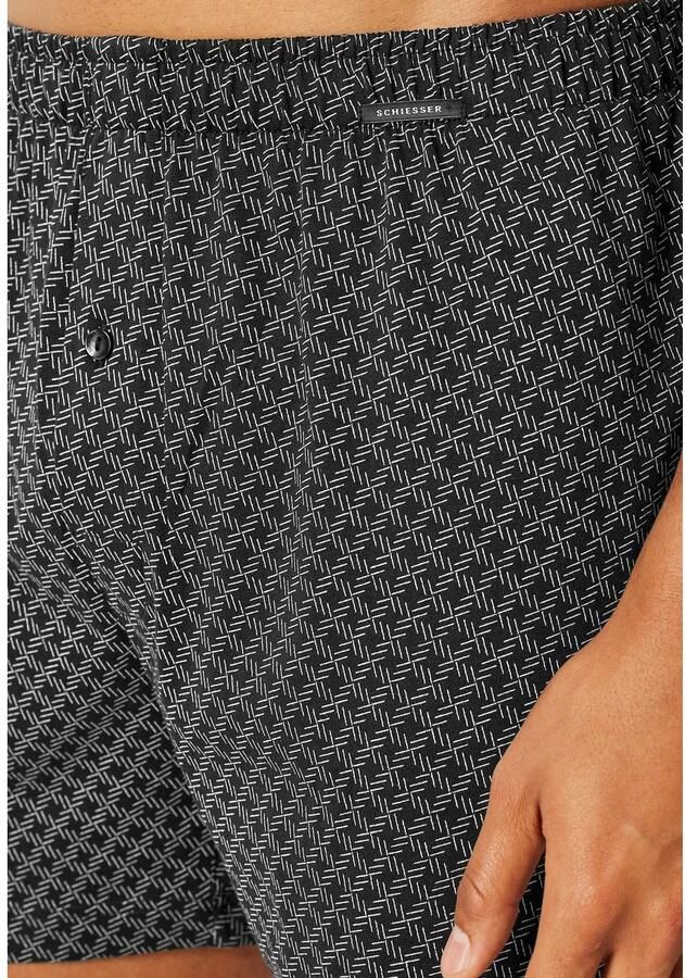 Schiesser Wijde boxershort Boxershorts Multipacks ideaal als cadeau met gulp (Set van 2) - Foto 3
