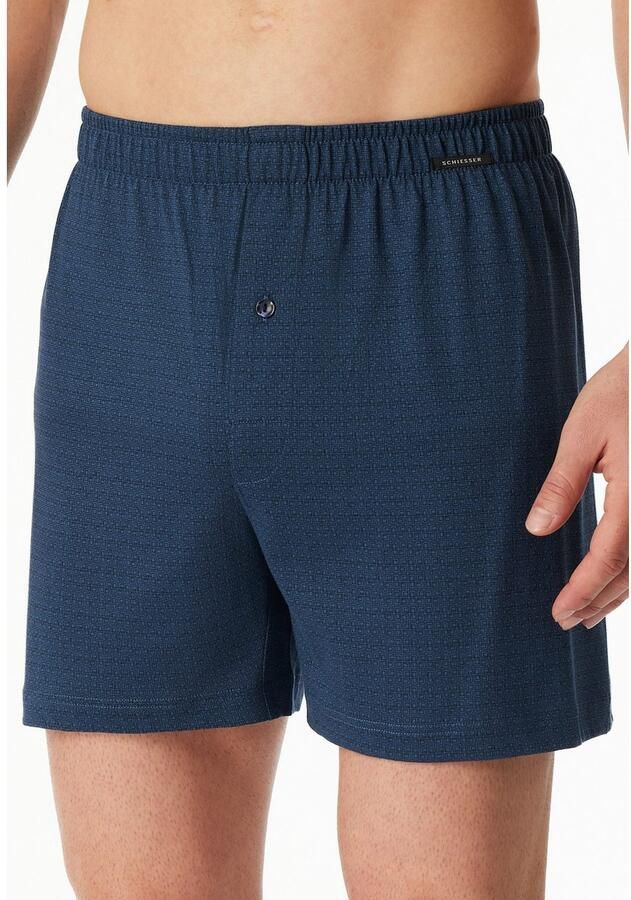 Schiesser Wijde boxershort Boxershorts Multipacks ideaal als cadeau met gulp (Set van 2)