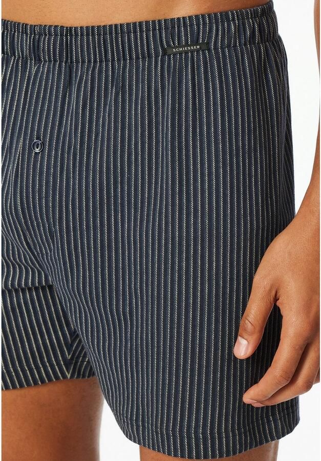Schiesser Wijde boxershort Boxershorts Multipacks ideaal als cadeau met gulp (Set van 2) - Foto 3