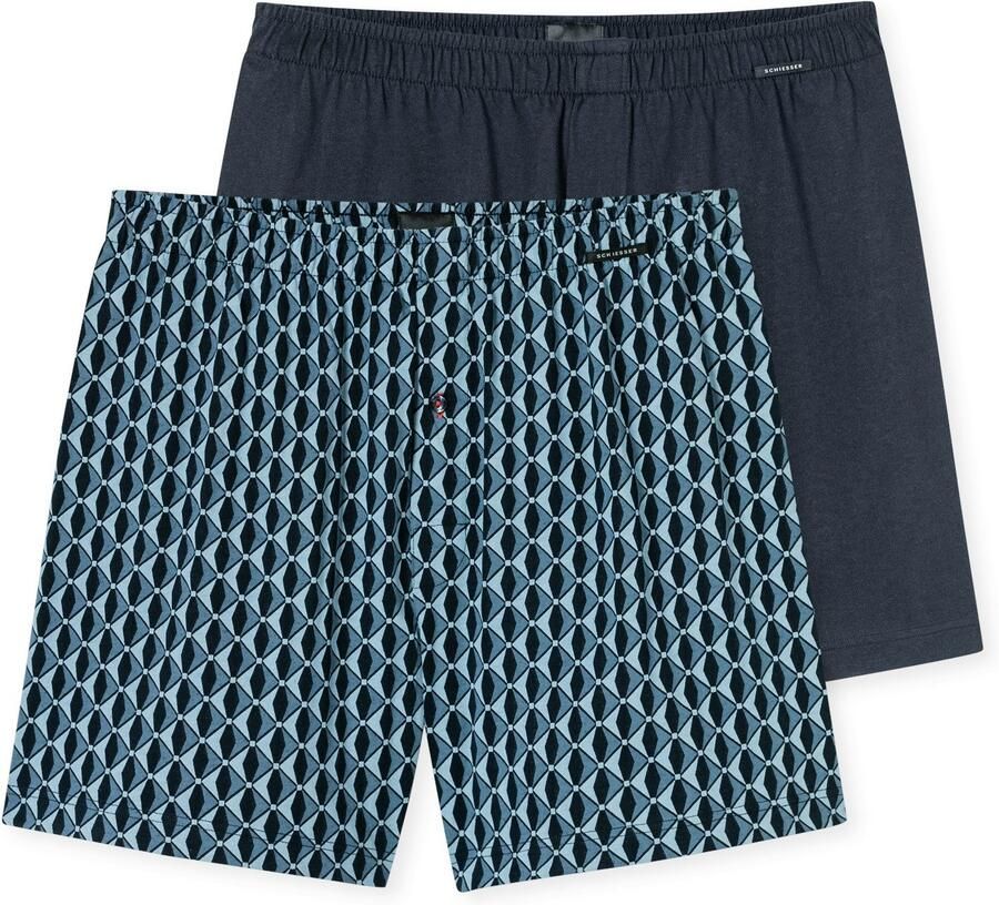 Schiesser Wijde boxershort Boxershorts Multipacks ideaal als cadeau met gulp (Set van 2) - Foto 6
