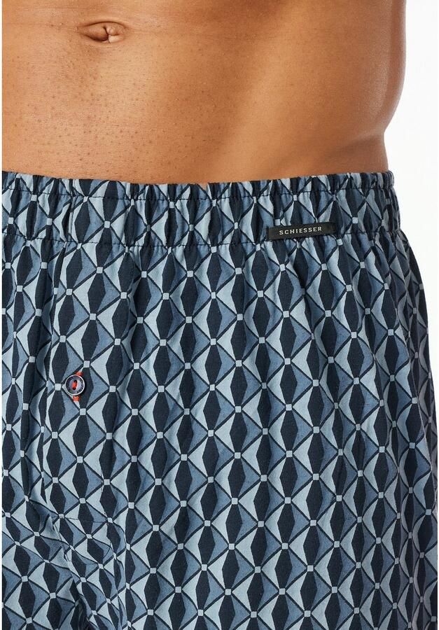 Schiesser Wijde boxershort Boxershorts Multipacks ideaal als cadeau met gulp (Set van 2) - Foto 3