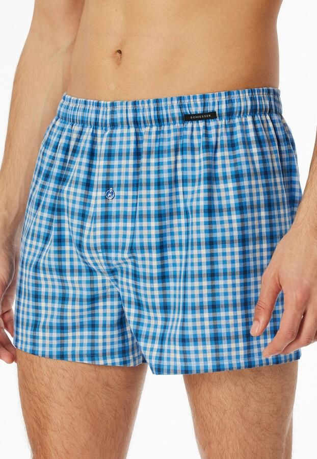 Schiesser Wijde boxershort Boxershorts Multipacks met gulp elastische band (Set van 2) - Foto 5