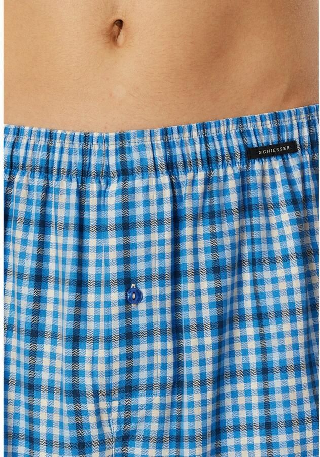 Schiesser Wijde boxershort Boxershorts Multipacks met gulp elastische band (Set van 2) - Foto 2