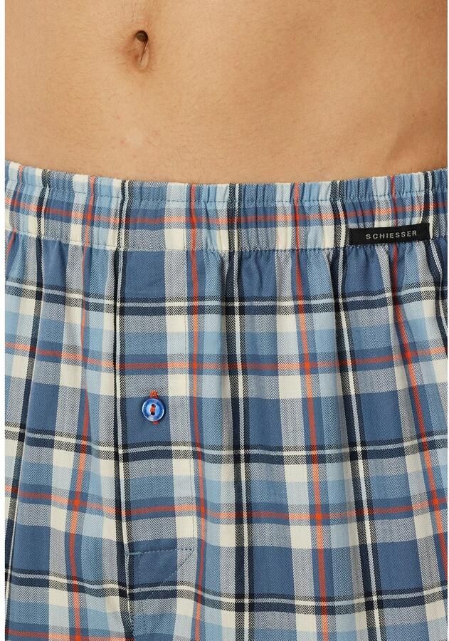 Schiesser Wijde boxershort Boxershorts Multipacks met gulp elastische band (Set van 2) - Foto 3