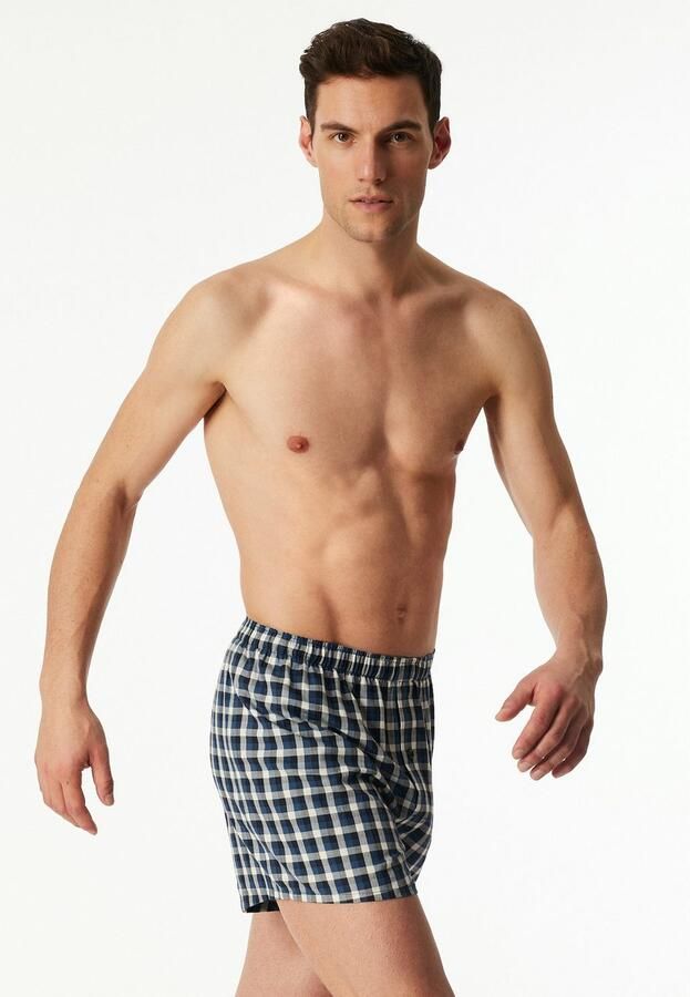 Schiesser Wijde boxershort Boxershorts Multipacks met gulp elastische band (Set van 2) - Foto 3