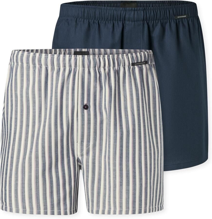 Schiesser Boxershort met elastische band in een set van 2 stuks - Foto 6
